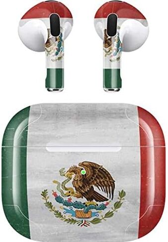 غلاف صوتي من Skinit متوافق مع Apple AirPods (الجيل الثالث، 2021) - تصميم Skinit الأصلي بتصميم علم المكسيك المتعثر in Saudi Arabia