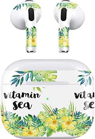 Skinit Decal Audio Skin Compatible with Apple AirPods (3rd Gen, 2021) - Skinit Originally Designed Vitamin Sea Design in Saudi Arabia