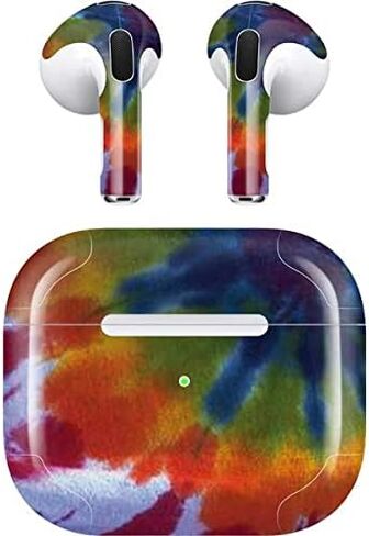 Skinit Decal Audio Skin Compatible with Apple AirPods (3rd Gen, 2021) - Skinit Originally Designed Tie Dye Design in Saudi Arabia