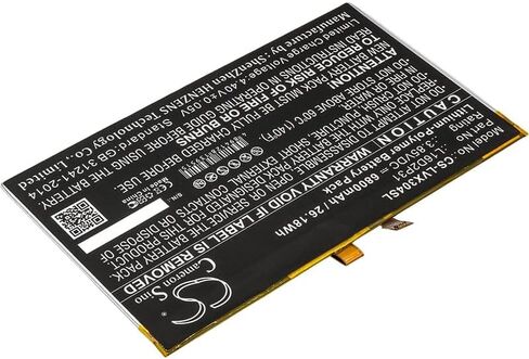 بطارية بديلة 6800 مللي أمبير في الساعة لـ LEN0V0 Tab 4 10، Tab 4 10.1، TAB4 10-ZA2J0030SE، TB-X304F، TB-X304F/L، TB-X304F/N، TB-X304F-ZA2J0030SE، TB-X304L، الجزء رقم: L16D2P31 in Kuwait
