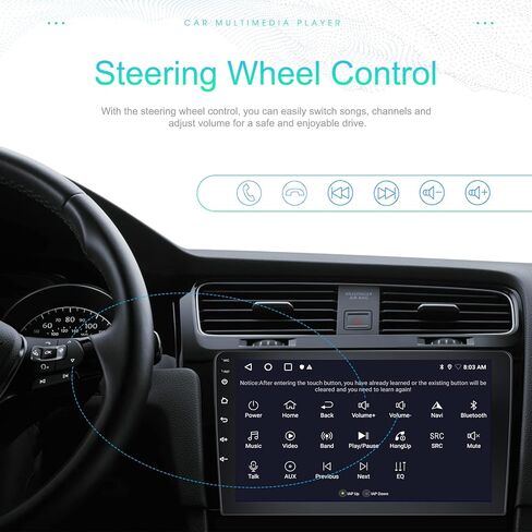 2GB+64GB Car Stereo Radio for Ford EcoSport 2018 2019 2020 with Wireless CarPlay Android Auto 10" Touch Screen Radio Android 13 Head Unit with GPS Navigation Bluetooth WiFi RDS FM Mirror Link in Saudi Arabia
