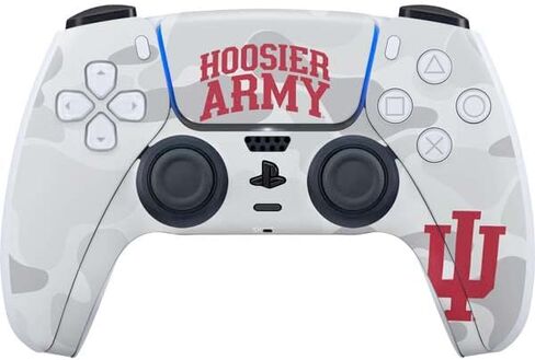 Skinit Decal Gaming Skin Compatible with PS5 Controller - Officially Licensed Indiana University Hoosiers Design in Saudi Arabia