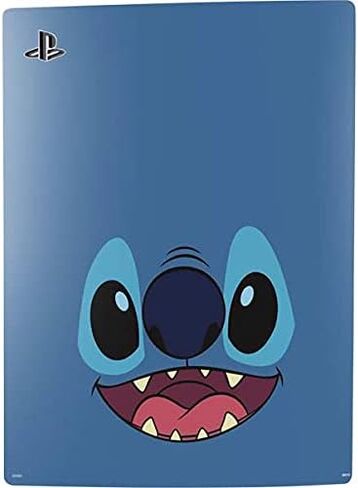 ملصق Skinit المخصص للألعاب متوافق مع وحدة تحكم PS5 - تصميم نمط تعبير الوجه المرخص رسميًا من Disney Lilo and Stitch in Kuwait