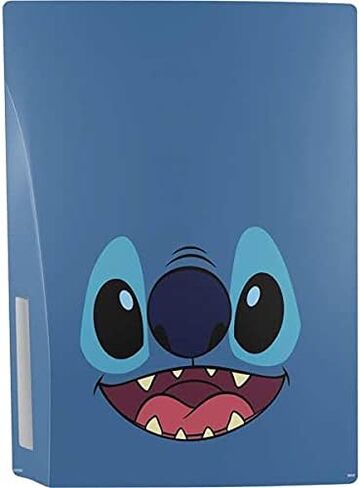 ملصق Skinit المخصص للألعاب متوافق مع وحدة تحكم PS5 - تصميم نمط تعبير الوجه المرخص رسميًا من Disney Lilo and Stitch in Kuwait