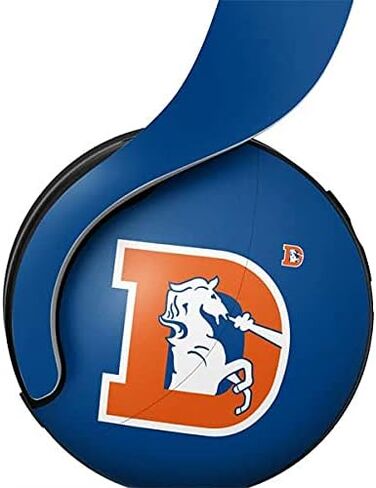 Skinit Decal Gaming Skin Compatible with Pulse 3D Wireless Headset for PS5 - Officially Licensed NFL Denver Broncos Team Jersey Design in Saudi Arabia