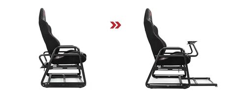 قمرة قيادة السباق ES، متوافقة مع Thrustmaster، Fanatec، Moza Racing، Logitech وSimagic، مع ارتفاع قابل للتعديل، هيكل سريع التحرير، تبديل متعدد الأوضاع، متوافق مع عجلات تصل إلى 10NM in Kuwait