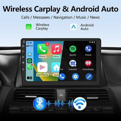 [2GB+64GB] Car Radio Stereo Android 13 for Honda Accord 2008 2009 2010 2011 2012 2013 with CarPlay Android Auto in Saudi Arabia
