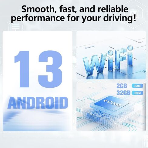 [2GB+64GB] Car Radio Stereo Android 13 for Honda Accord 2008 2009 2010 2011 2012 2013 with CarPlay Android Auto in Saudi Arabia