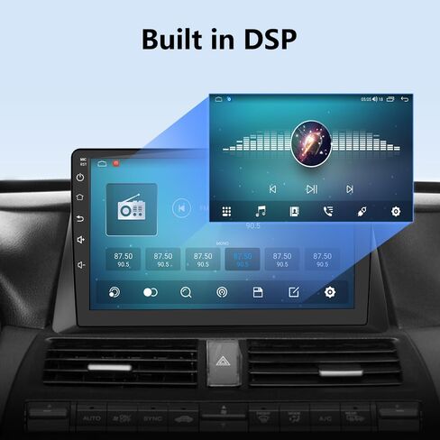 [2GB+64GB] Car Radio Stereo Android 13 for Honda Accord 2008 2009 2010 2011 2012 2013 with CarPlay Android Auto in Saudi Arabia