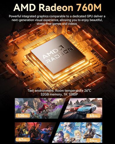 كمبيوتر ألعاب صغير GMKtec، كمبيوتر صغير يعمل بنظام Windows 11 Pro، AMD Ryzen 7 6800H (8C/16T 4.70 جيجا هرتز)، ذاكرة الوصول العشوائي DDR5 سعة 32 جيجا بايت + محرك أقراص صلبة PCle SSD سعة 1 تيرابايت، WiFi 6، USB3.2، BT 5.2، DP، HDMI، RJ45 2.5G نوكبوكس K1 in Saudi Arabia