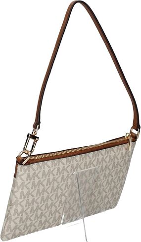 Michael Kors Jet Set Medium Top Zip Convertible Wristlet, Vanilla/Acorn in Saudi Arabia