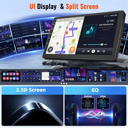 4+128GB Android 15 Car Radio for Hyundai Tucson 2006-2013 Wireless Carplay Android Auto, Realdio Car Stereo with 10.1" in-Cell Touch Screen for Tucson WiFi Bluetooth GPS FM/RDS EQ SWC + Backup Camera in Saudi Arabia