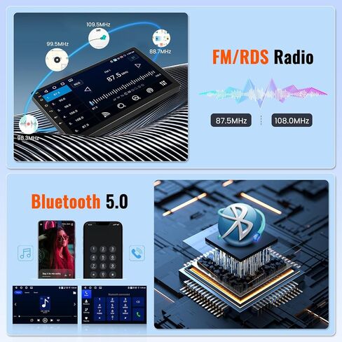 4+128GB Android 15 Car Radio for Hyundai Tucson 2006-2013 Wireless Carplay Android Auto, Realdio Car Stereo with 10.1" in-Cell Touch Screen for Tucson WiFi Bluetooth GPS FM/RDS EQ SWC + Backup Camera in Saudi Arabia