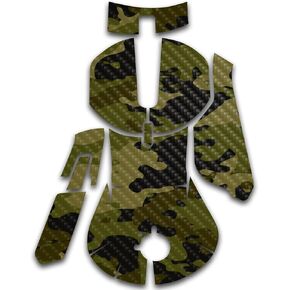 MightySkins Carbon Fiber Skin Compatible With SteelSeries Rival 5 Gaming Mouse - Green Camouflage | Protective, Durable Textured Carbon Fiber Finish | Easy To Apply and Change Styles | Made in the USA in Kuwait