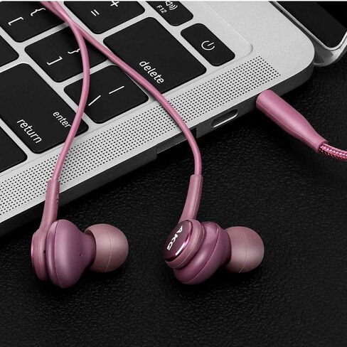 Wired 3.5MM Jack Durable Earphones Earbuds w Microphone and Volume Control, Deep Bass Clear Sound Noise Isolating in Ear Headphones, Compatible with Motorola Moto Z4 Tuned by AKG in Saudi Arabia