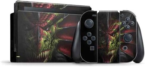 Skinit Decal Gaming Skin Compatible with Nintendo Switch Bundle - Officially Licensed Tate and Co. Lair of Shadows Dragon Design in Saudi Arabia