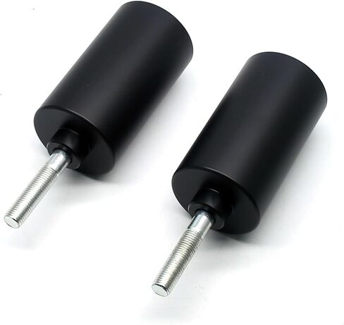 MZS Motorcycle Frame Slider CNC Kits Compatible with Sportster Iron 883 1200 XL883 XL1200 2004-2022, 4" Upper Shock Mount Rear Falling Anti Crash Protector Guards Aluminum Black in Saudi Arabia