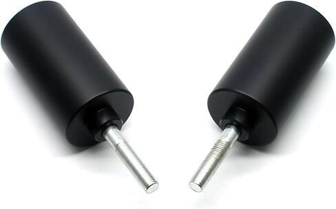 MZS Motorcycle Frame Slider CNC Kits Compatible with Sportster Iron 883 1200 XL883 XL1200 2004-2022, 4" Upper Shock Mount Rear Falling Anti Crash Protector Guards Aluminum Black in Saudi Arabia