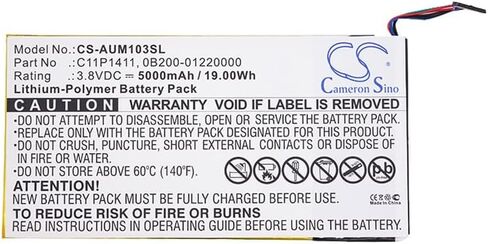 بطارية بديلة 5000 مللي أمبير لجهاز Asus K01E، ME0310K 1B، ME0310K 6A، ME103K 1A، MeMO Pad 10 ME103K، رقم الجزء: 0B200-01220000، C11P1411 in Kuwait