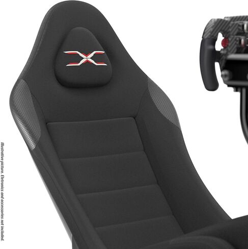 قمرة القيادة لهيكل جهاز سباق Extreme Simracing FX1 Formula Sim - موقع سباق F1 واقعي ومقعد واحد - ألوان متعددة (هيكل أسود/ملصقات حمراء) in Kuwait