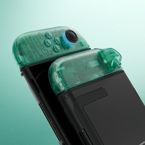 أزرار غلاف بديلة لـ Joycon 2، حافظة كاملة مخصصة + شرائط زخرفية + دعامة وسطية + أزرار لوحدة تحكم Nintendo Switch 2 - إصدار فاخر - أرجواني ذري شفاف in Saudi Arabia