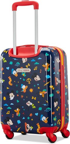 American Tourister Minnie Mouse Carry-On Luggage - Airline Approved, Durable Hardshell with Vibrant Minnie Mouse Design - Roll Confidentially with Spinner Wheels & Colorful Adjustable Handle in Saudi Arabia
