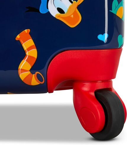 American Tourister Minnie Mouse Carry-On Luggage - Airline Approved, Durable Hardshell with Vibrant Minnie Mouse Design - Roll Confidentially with Spinner Wheels & Colorful Adjustable Handle in Saudi Arabia