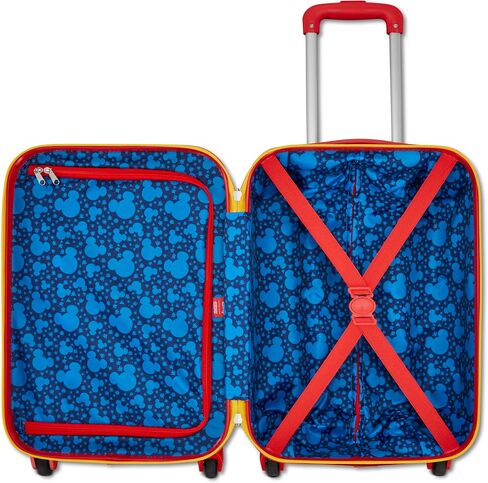 American Tourister Minnie Mouse Carry-On Luggage - Airline Approved, Durable Hardshell with Vibrant Minnie Mouse Design - Roll Confidentially with Spinner Wheels & Colorful Adjustable Handle in Saudi Arabia