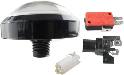 DAGIJIRD 60mm Convex Button Big Round Button Console Button Switch with LED Light for Shooting Game Consoles in Saudi Arabia