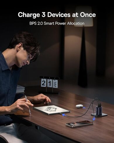 Baseus Picogo Qi2.2 25W Magsafe شاحن محمول باور بانك 10000 مللي أمبير 45W PICOGO 67W USB C شاحن، أصغر 3 منافذ شحن سريع مع قابس قابل للطي in Saudi Arabia