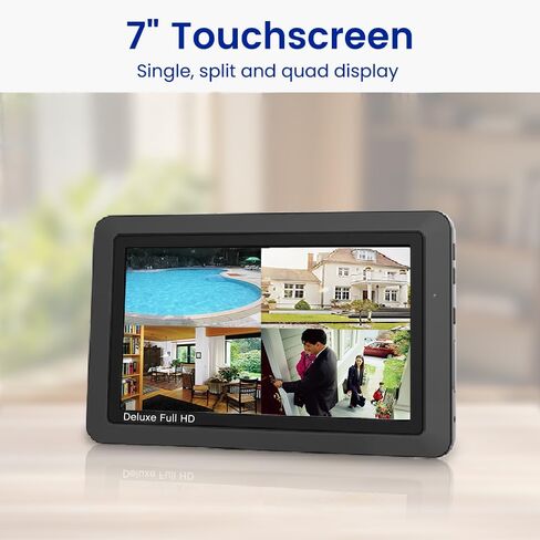 CasaCam Wireless Security Camera Air, 7 inch Monitor, 2 720p Cams, No Fees in Kuwait