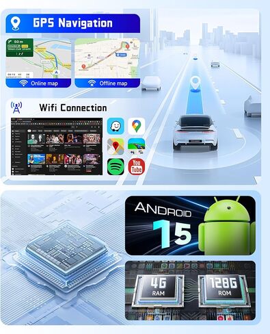 ستيريو راديو السيارة لسيارة Ford F150 2009-2014 2+64G، شاشة لمس 9 بوصات/Android 13/Wireless CarPlay/Android Auto/DSP EQ/GPS Navigation/WiFi/Bluetooth/FM/RDS/SWC/HD كاميرا احتياطية in Kuwait