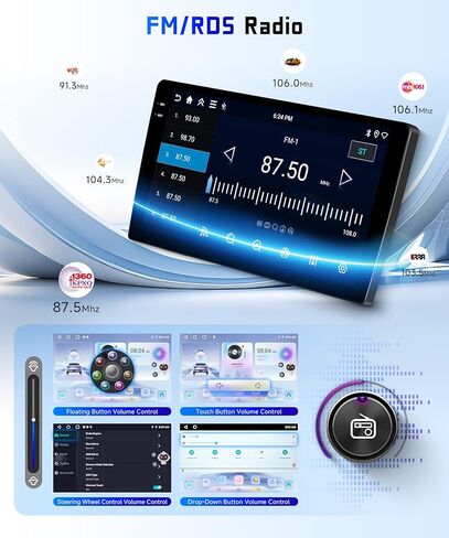 ستيريو راديو السيارة لسيارة Ford F150 2009-2014 2+64G، شاشة لمس 9 بوصات/Android 13/Wireless CarPlay/Android Auto/DSP EQ/GPS Navigation/WiFi/Bluetooth/FM/RDS/SWC/HD كاميرا احتياطية in Kuwait