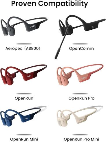 𝟐𝐏𝐚𝐜𝐤 لكابل شحن Shokz شاحن مغناطيسي USB لسماعات Aftershokz Aeropex AS800، Shokz OpenRun، OpenRun Pro، OpenRun Mini، OpenComm Bone Conduction Headphones [3.3FT] in Saudi Arabia