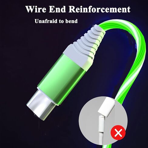 Light Up USB C Charging Cord 3A LED Light Up Type C Fast Charger Led USB-A to USB-C Compatible with iPhone 16/15/Pro/Plus/Pro Max, Galaxy S24/S23/S22/S21/S20, iPad, Pixel, and More 3.3FT Blue in Kuwait
