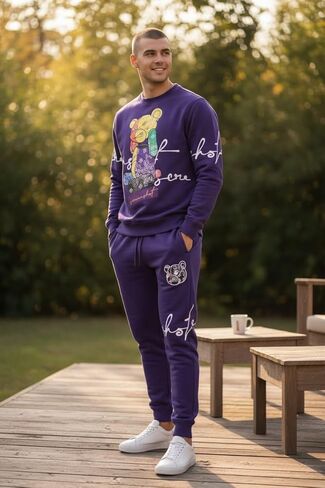 سترة SCREENSHOT الرجالية Urban NYC Hip Hop Premium Fleece - بلوفر نشط ملابس الشارع العصرية برقبة دائرية in Kuwait