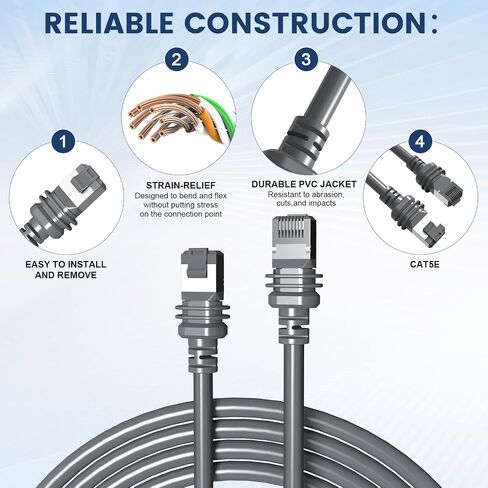 كابل Starlink Gen 3 لـ Starlink Standard V3، كابل تمديد بديل مقاوم للماء للأقمار الصناعية Starlink Standard Generation 3 75FT in Saudi Arabia
