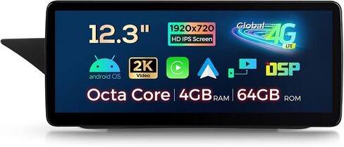 XTRONS 12.3 بوصة Android 14 ستيريو سيارة لمرسيدس بنز W212 S212 (2013-2014) نظام NTG 4.5 4.7، شاشة لمس IPS 4+64 جيجابايت راديو سيارة عالمي 4G نظام تحديد المواقع العالمي يدعم CarPlay Android Auto in Kuwait