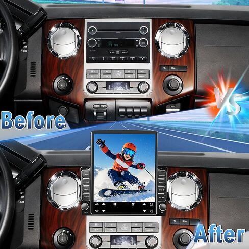 راديو ستيريو للسيارة Android 14 Double Din لسيارة Ford F-150 2004-2008، 2G+32G 9.7 بوصة شاشة لمس راديو السيارة مع تشغيل لاسلكي Android Auto GPS WiFi Bluetooth RDS DSP SWC كاميرا احتياطية in Saudi Arabia