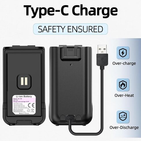 BAOFENG UV-5R MINI Radio Battery for baofeng UV 5R MINI Walkie Talkies with USB-C Charger for Two Way Radio in Saudi Arabia