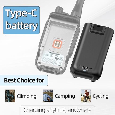 BAOFENG UV-5R MINI Radio Battery for baofeng UV 5R MINI Walkie Talkies with USB-C Charger for Two Way Radio in Saudi Arabia