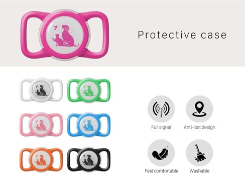 متوافق مع حامل Airtag لطوق الكلب مع حافظة Apple المقاومة للماء in Saudi Arabia