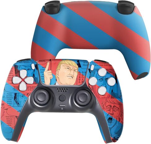 وحدة تحكم PS-5 المخصصة من Tattered Flag متوافقة مع Play-Station 5 بواسطة وحدات تحكم BCB | صُنع بفخر في الولايات المتحدة الأمريكية من خلال طباعة HYDRO-DIP الدائمة (ليست مجرد جلد) in Kuwait