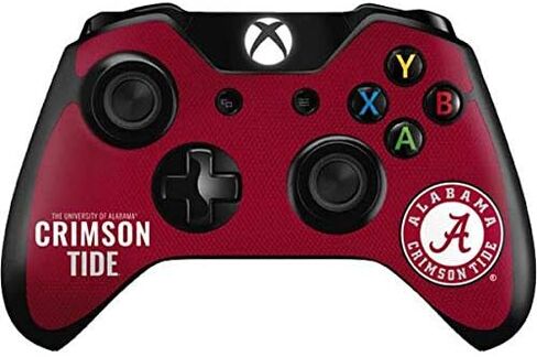 ملصق Skinit المخصص للألعاب متوافق مع وحدة تحكم Xbox One - تصميم مرخص رسميًا من College Alabama Crimson Pride in Saudi Arabia