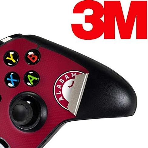 ملصق Skinit المخصص للألعاب متوافق مع وحدة تحكم Xbox One - تصميم مرخص رسميًا من College Alabama Crimson Pride in Saudi Arabia