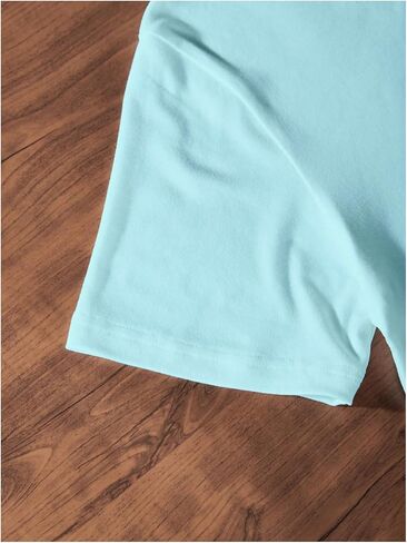 QJQ Girl's Bow Letter Graphic T Shirts Short Sleeve Crewneck Crop Tops Tees Summer Trendy Preppy Clot in Kuwait