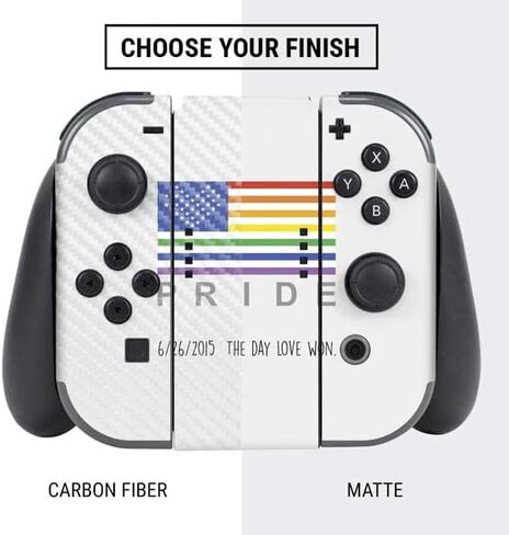 غلاف Skinit المخصص للألعاب متوافق مع حزمة Nintendo Switch - تصميم Love is Equal in Kuwait