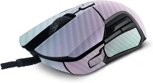 غلاف MightySkins من ألياف الكربون متوافق مع ماوس الألعاب SteelSeries Rival 5 - حلوى القطن | لمسة نهائية واقية ومتينة من ألياف الكربون | سهل التطبيق وتغيير الأنماط | صنع في الولايات المتحدة الأمريكية in Saudi Arabia