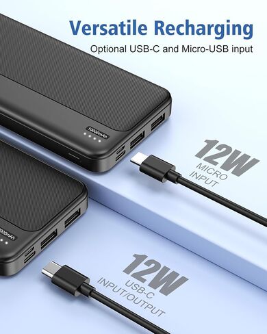 5V 2A Battery Pack Power Bank for Heated Vest, Heated Jackets, Heated Pants, 10000mAh Packet Size Portable Charger for Heated Clothing, USB Heated Blankets, Heated Coats. (Black) in Saudi Arabia