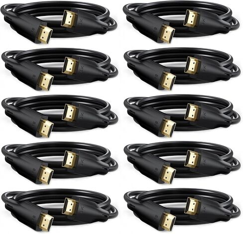 8K HDMI Cable 3FT 3-Pack, 48Gbps Ultra High Speed HDMI Cables 3 FT HDMI Cord Support 8K@60Hz, 4K@120Hz, HDR10+, eARC, 3D, Dolby, Compatible with Monitor, Roku/Fire TV, Laptop, PS5/4, Xbox in Saudi Arabia